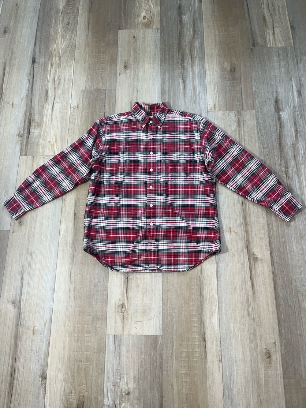 J. Crew Men’s Vintage Oarsman Cotton Plaid Shirt Size Large
